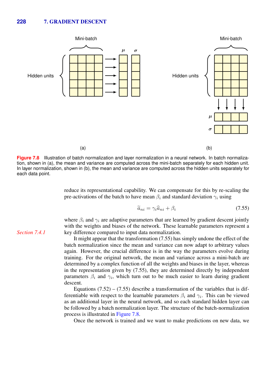 Batch normalisation in the hidden pipeline